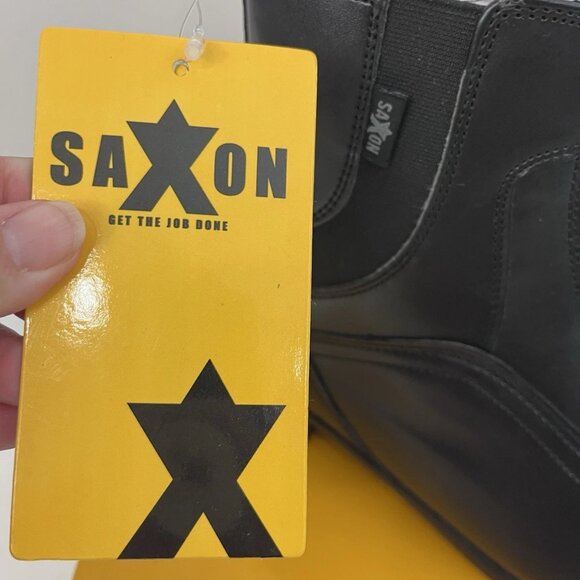 Saxon Syntovia Zip Paddock Boots - Black Equestrian Boot Womens - Picture 6 of 10